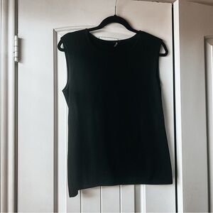Escada Black Wool Tank Top 38